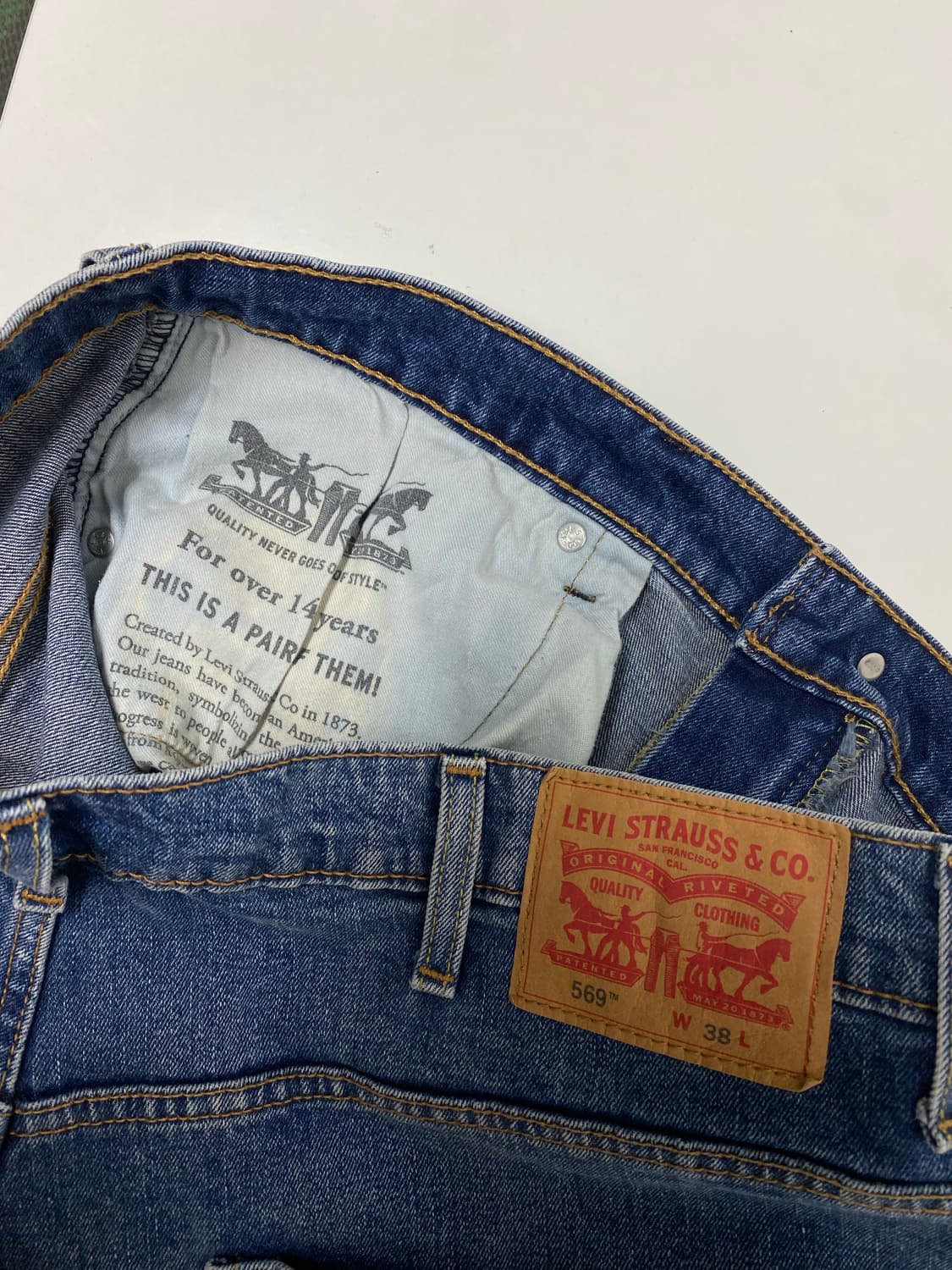 리바이스 levis 569 데님팬츠-38사이즈  상품이미지3
