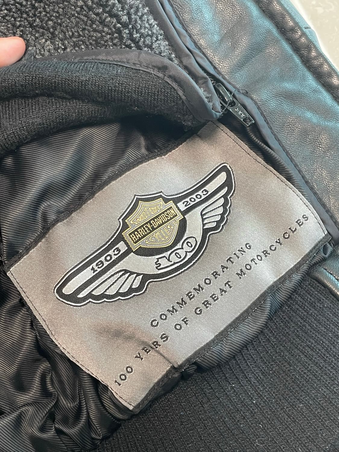 (S) 할리 데이비슨 캐쥬얼 레더 자켓 상품이미지8