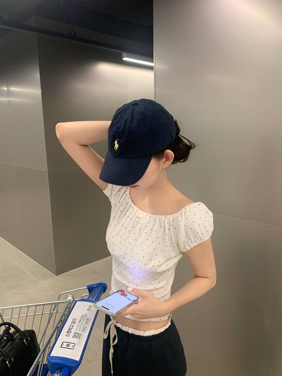 zaenio 제니오 도트 퍼프티 아이보리 s 상품이미지1