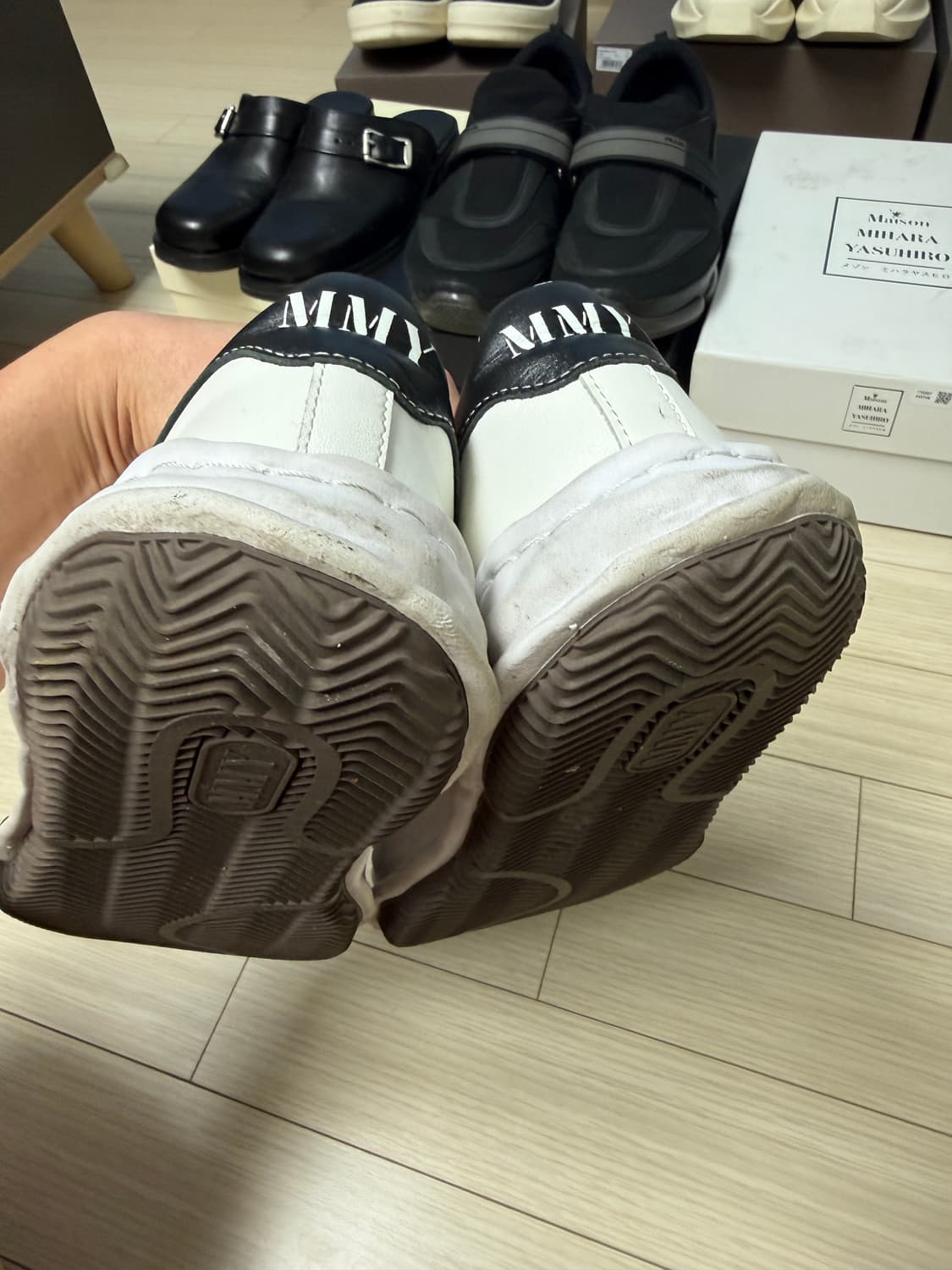 미하라야스히로 블레이키 화이트 가죽 44사이즈 상품이미지6