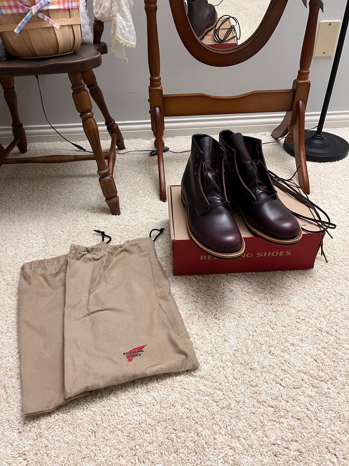 [미사용새상품] 레드윙 벡맨 9419 블랙 체리 9.5 팩토리 세컨드(F 상품이미지1