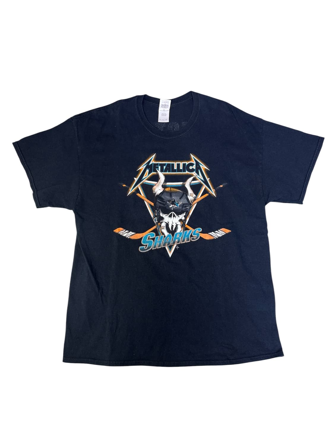 빈티지 메탈리카 METALLICA x NHL 산호세 샤크스 XL 상품이미지1
