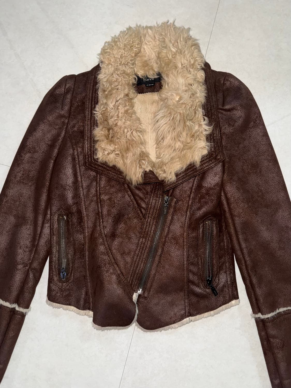 빈티지 브라운 무스탕 / 소가죽 자켓 / 가죽자켓 상품이미지1