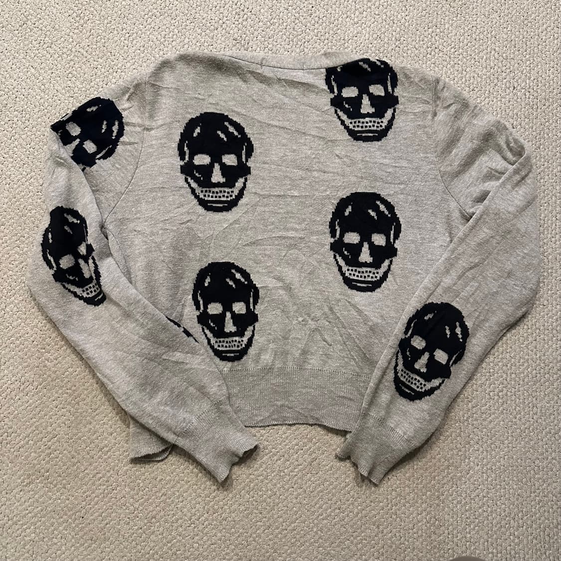 알렉산더 맥퀸 스컬 니트 가디건 상품이미지7