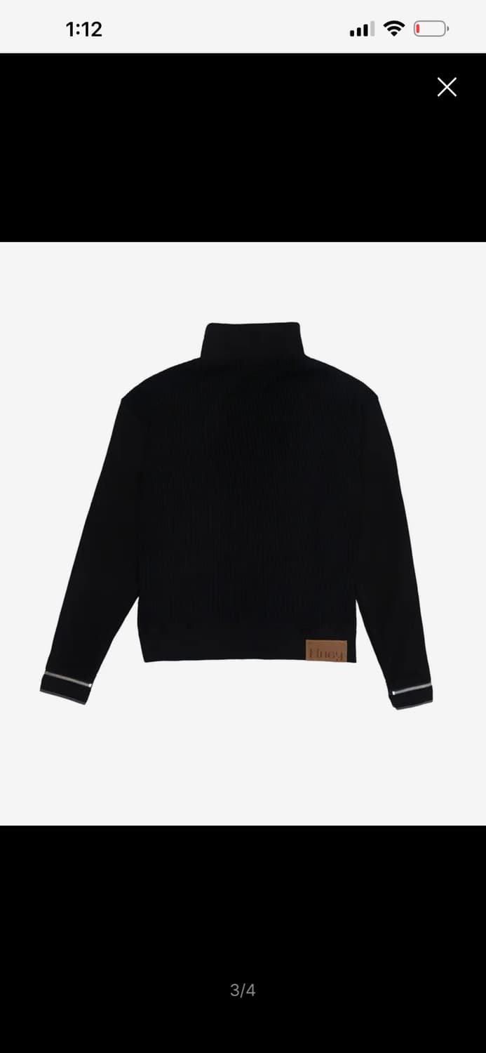 휴이 Side-zip Neck Track Top Black 01 사이즈 상품이미지2