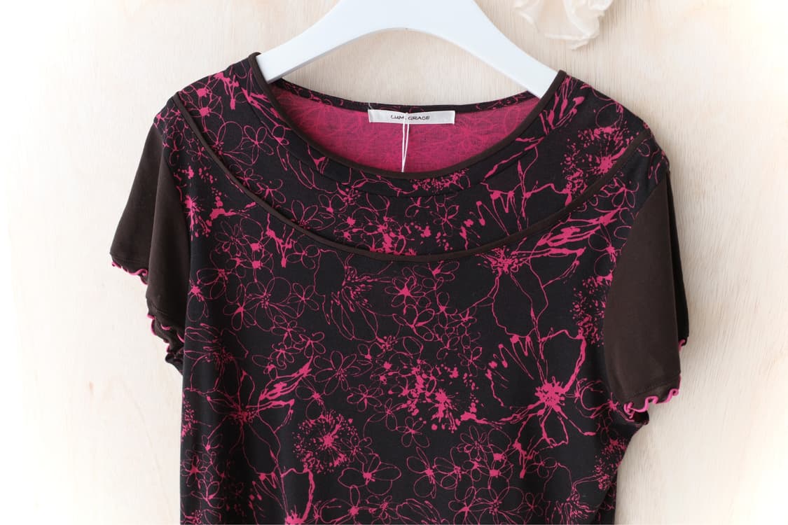 graphic flower half T 상품이미지3