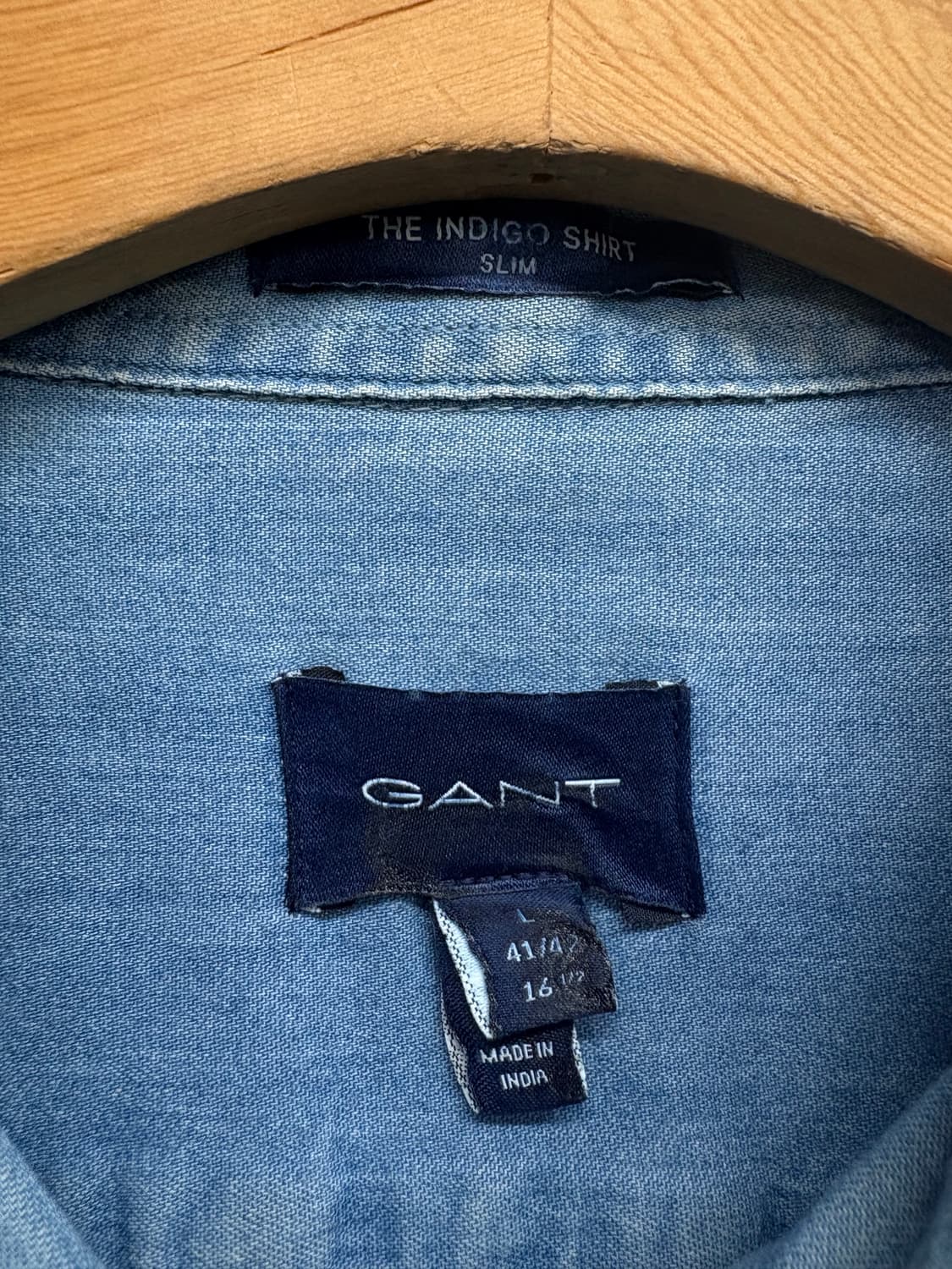 GANT 간트 인디고 데님 셔츠 상품이미지6