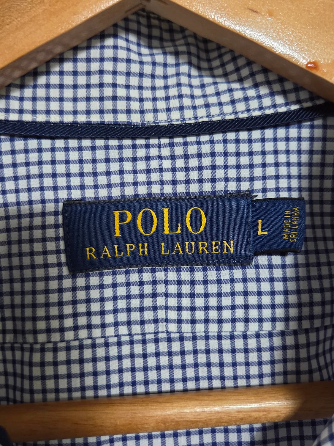 [폴로 랄프로렌] 스프레드 카라 미니 깅엄 체크 코튼 셔츠 | 00155 상품이미지3