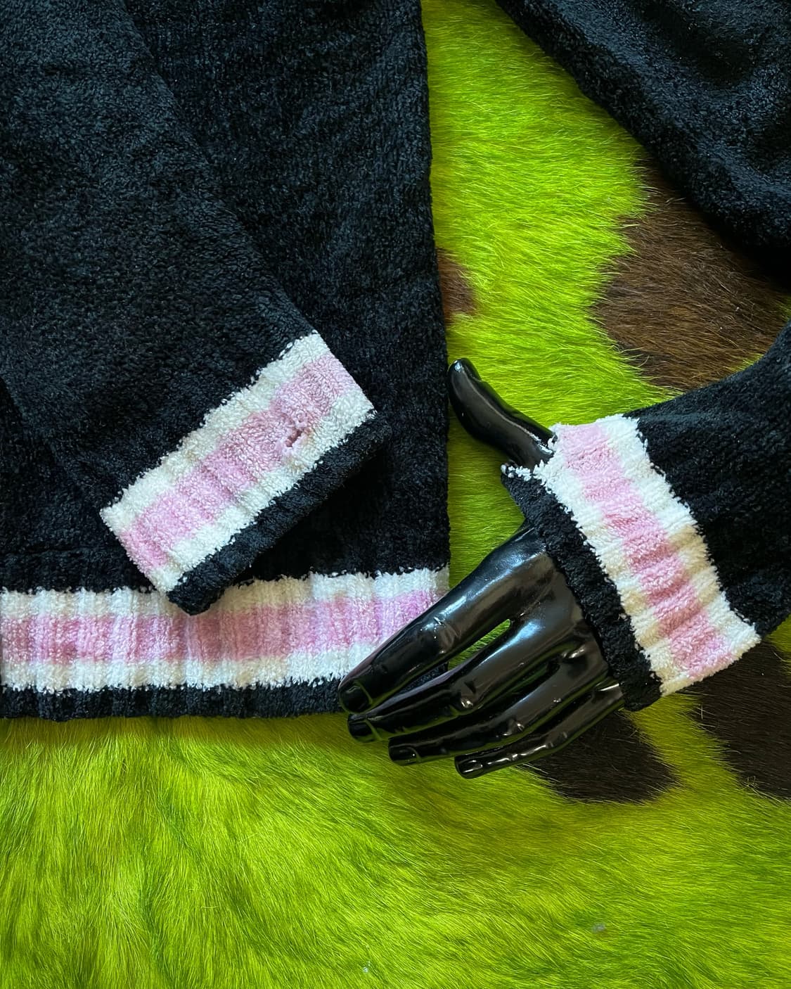 90s Peda & Mada Fur Hood Fleece Zip-up 상품이미지7