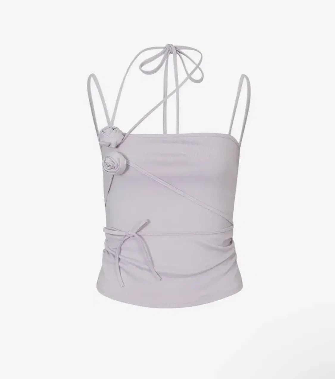 페인오어플레져 ROSE CORSAGE SLEEVELESS purple 상품이미지1