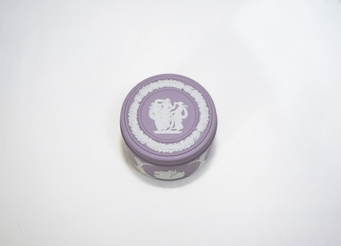 [영국엔틱] 웨지우드 제스퍼웨어 필박스 주얼리박스 보석함 _ 라일락 상품이미지1