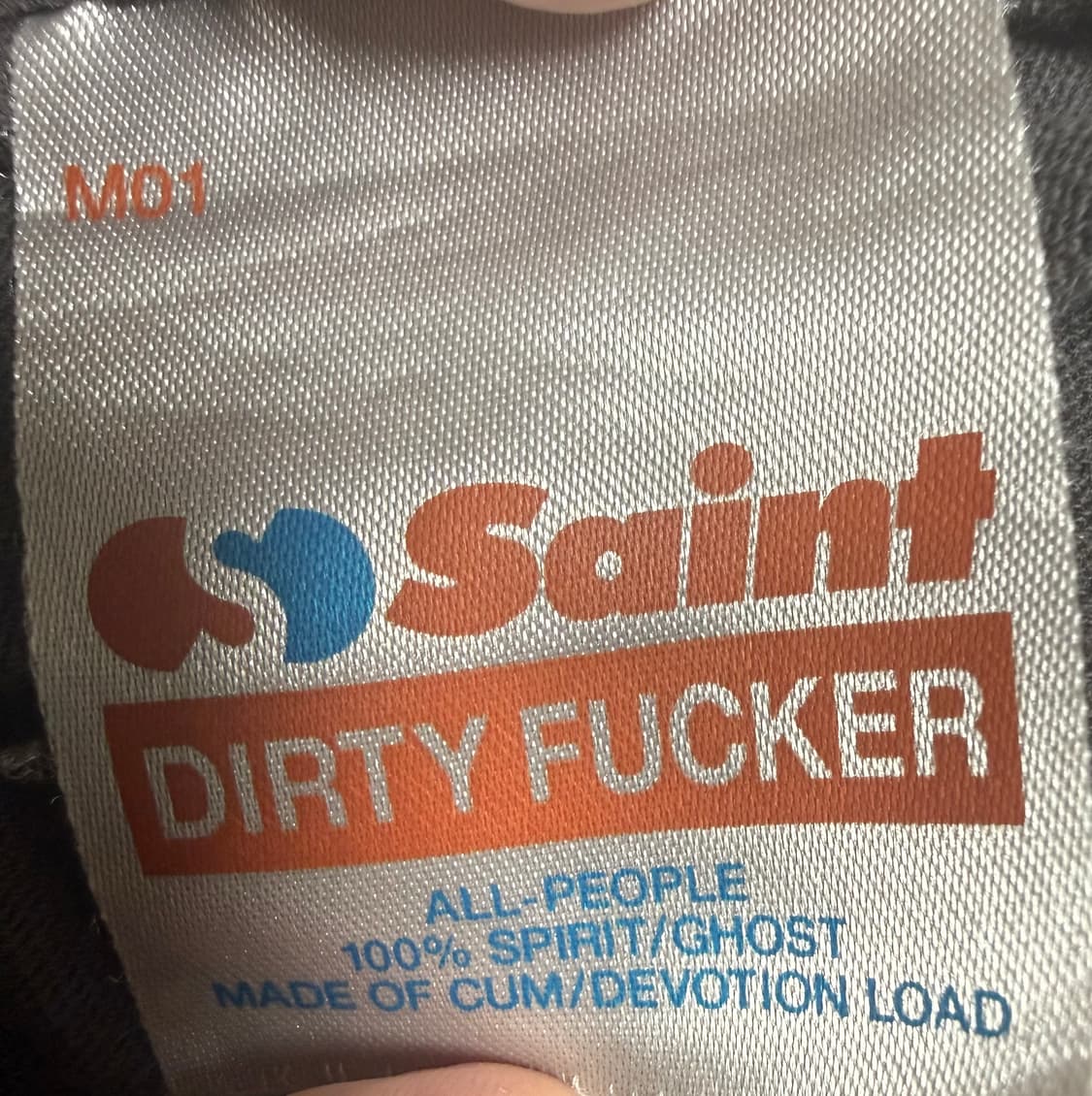 (정품) 세인트 미카엘 티셔츠 블랙 - 25AW / xxl 상품이미지3