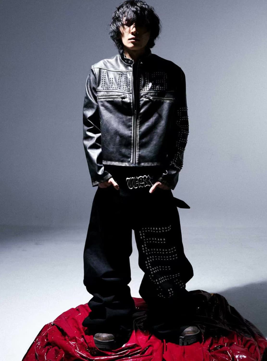 Embroidered Rose Wide-Leg Denim Pants  상품이미지5