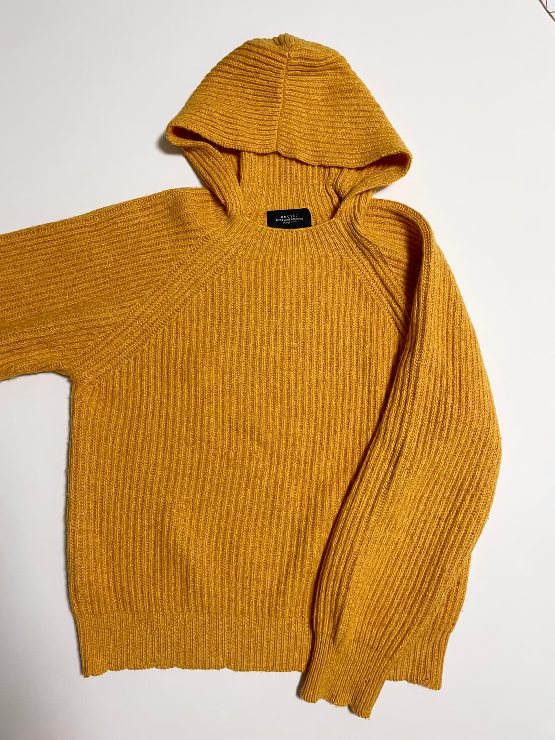 언유즈드 알파카 니트후디 상품이미지3