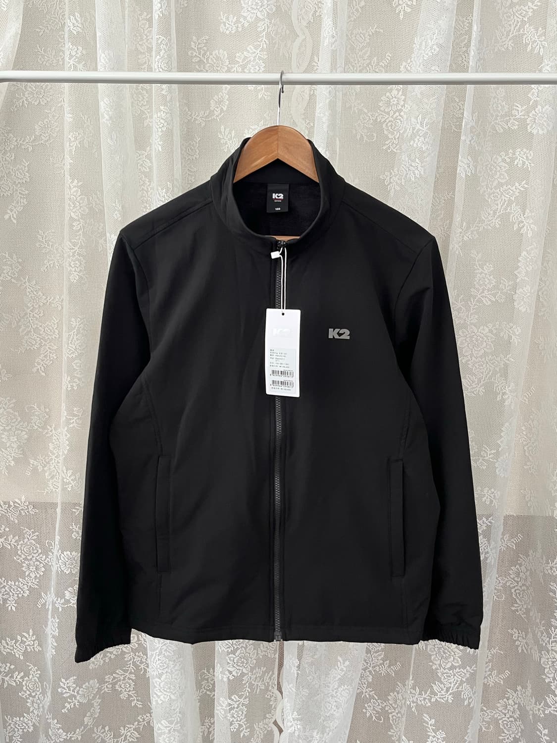 100) 새상품 K2 후리스 바람막이 자켓 블랙 상품이미지1