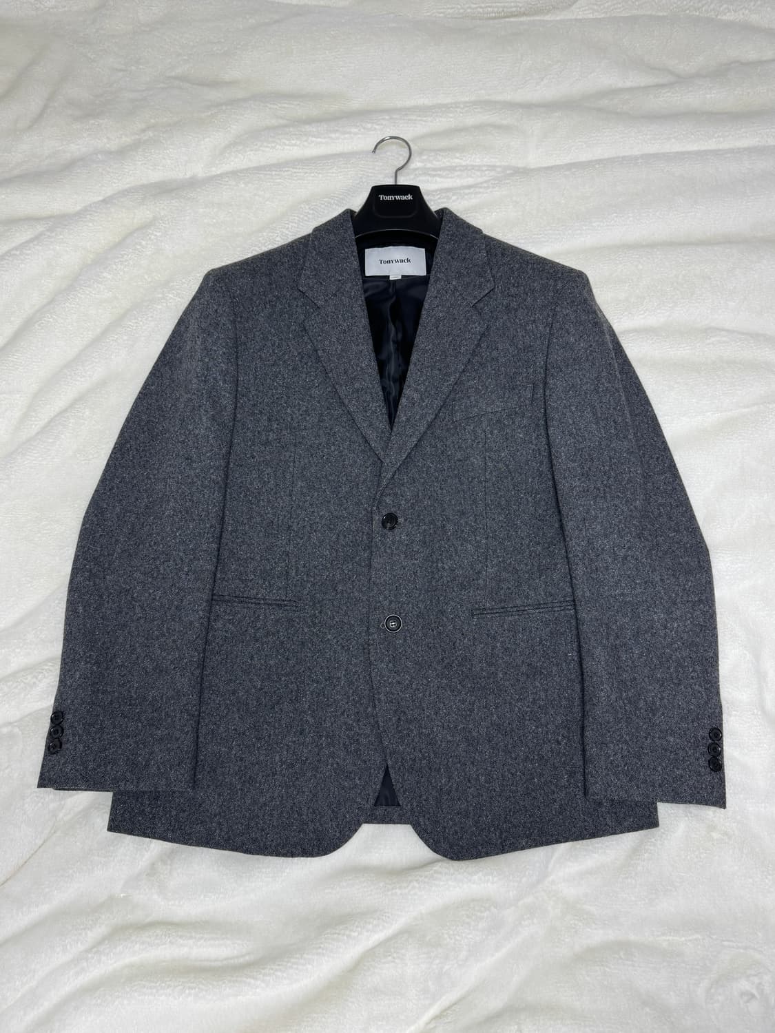 토니웩 투버튼 울 블레이저 그레이 L사이즈 상품이미지2