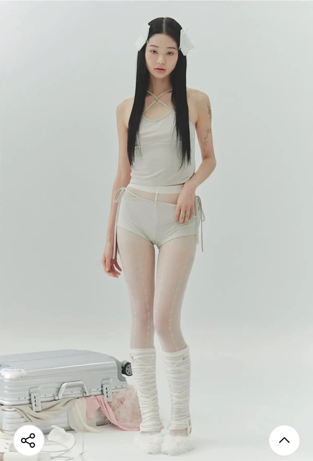 페인오어플레져 로어 스트링 이너 세트 라이트그레이 상품이미지1
