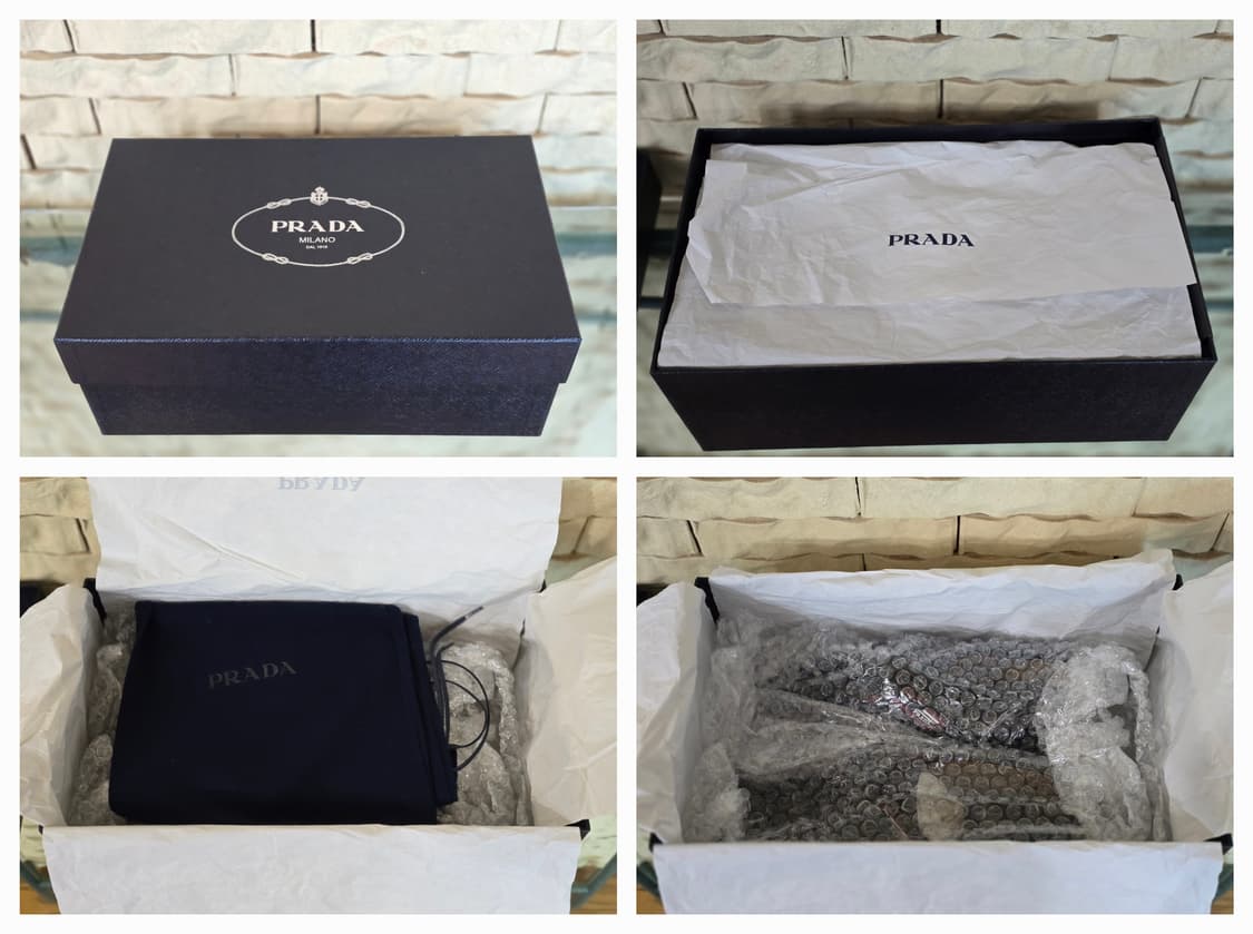 [새제품/풀구성] 프라다 레이스업 보트 슈즈, 로퍼 상품이미지9