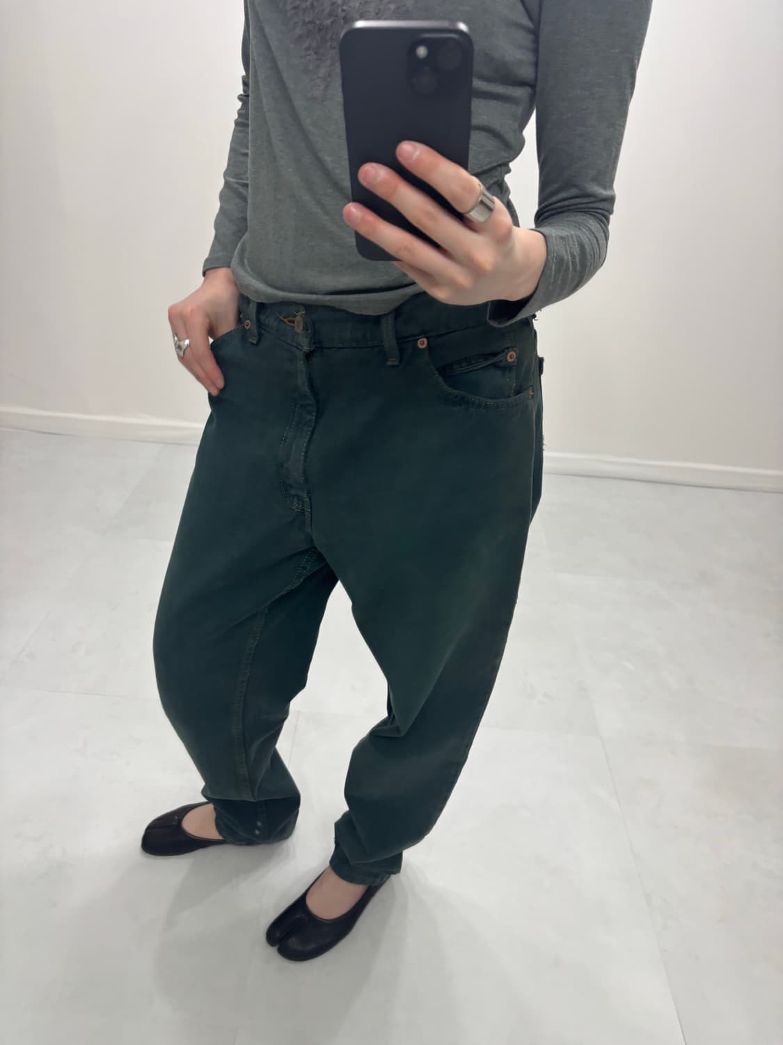 LEVIS 950 WASHED GREEN 상품이미지4