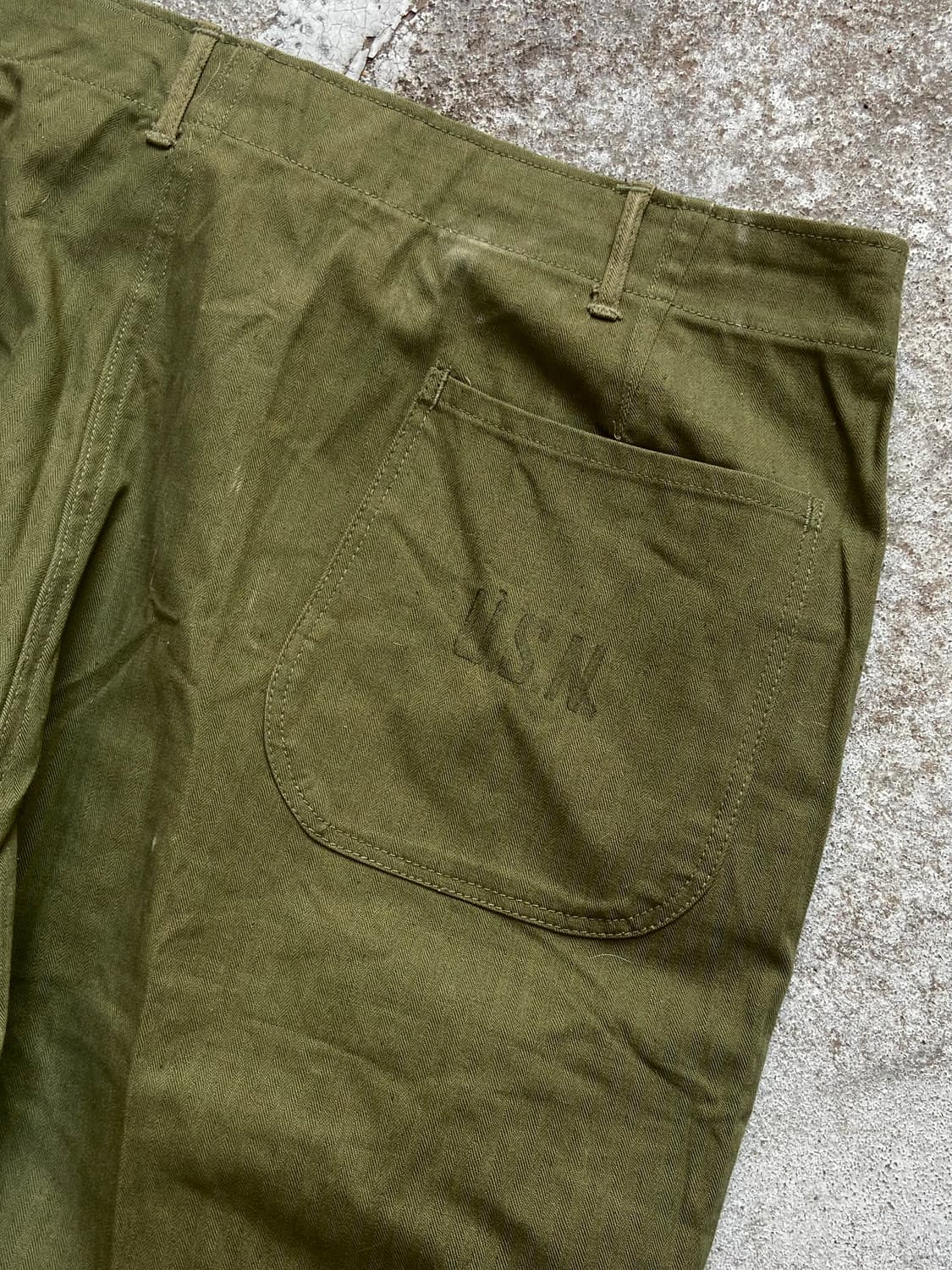 42inch) WWII 1940s USN N-3 HBT Pants 상품이미지1