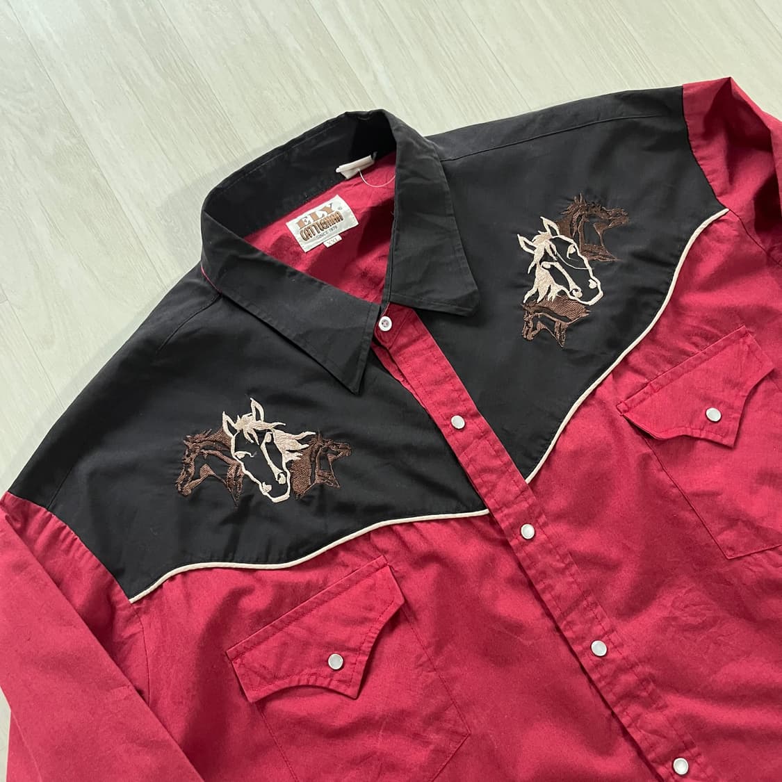 Ely Cattleman . 90's 적토마 웨스턴 셔츠 상품이미지6