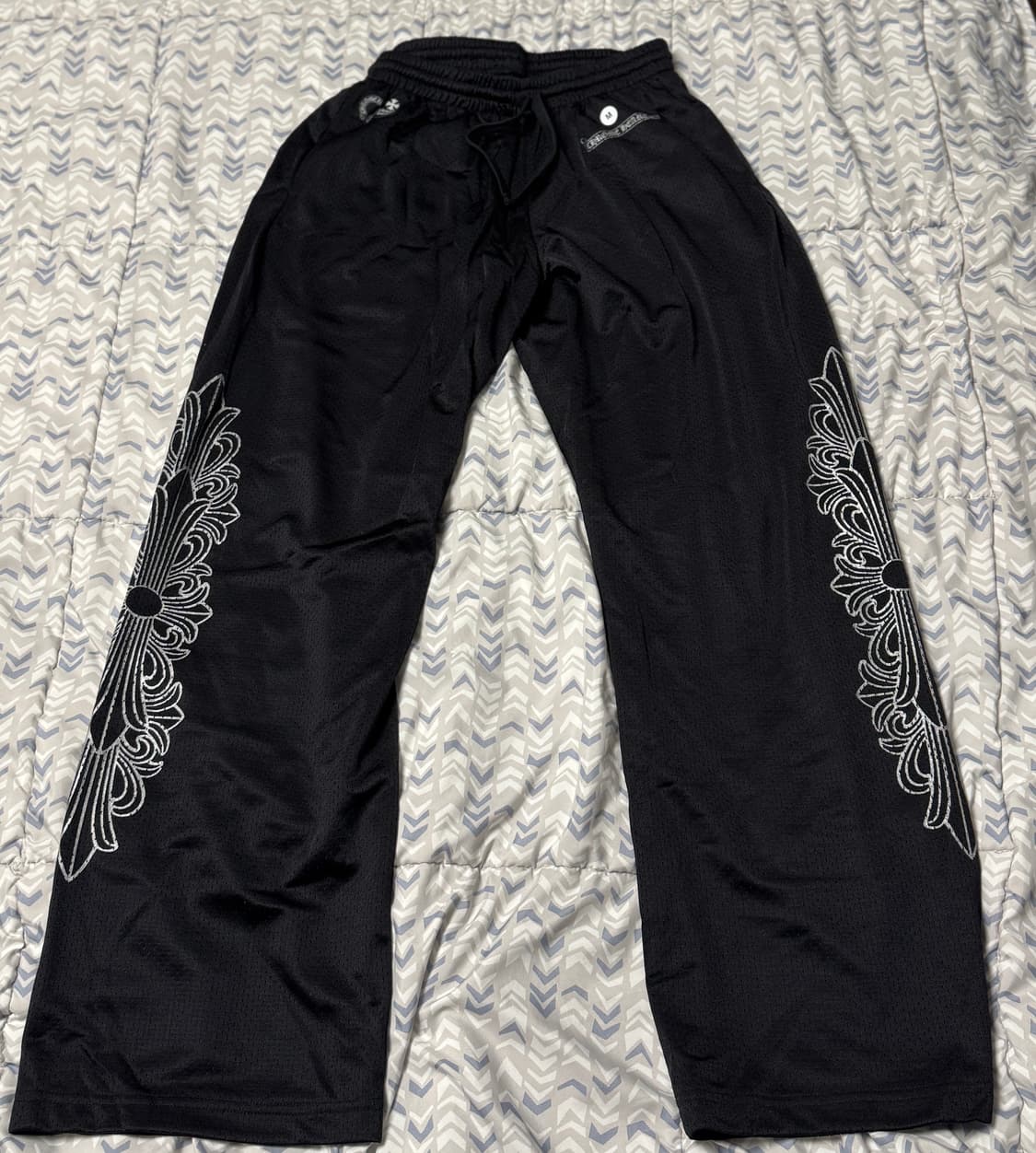 [새상품]크롬하츠 메쉬 바시티 팬츠 블랙 M 상품이미지1