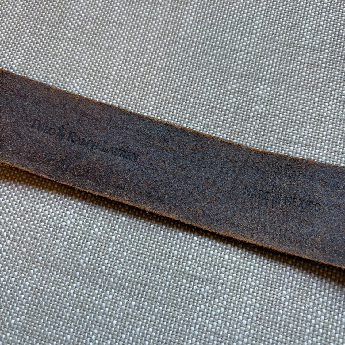 (39)90s 폴로 랄프로렌 핸드 카빙 레더 N A 브론즈 버클 벨트 상품이미지9