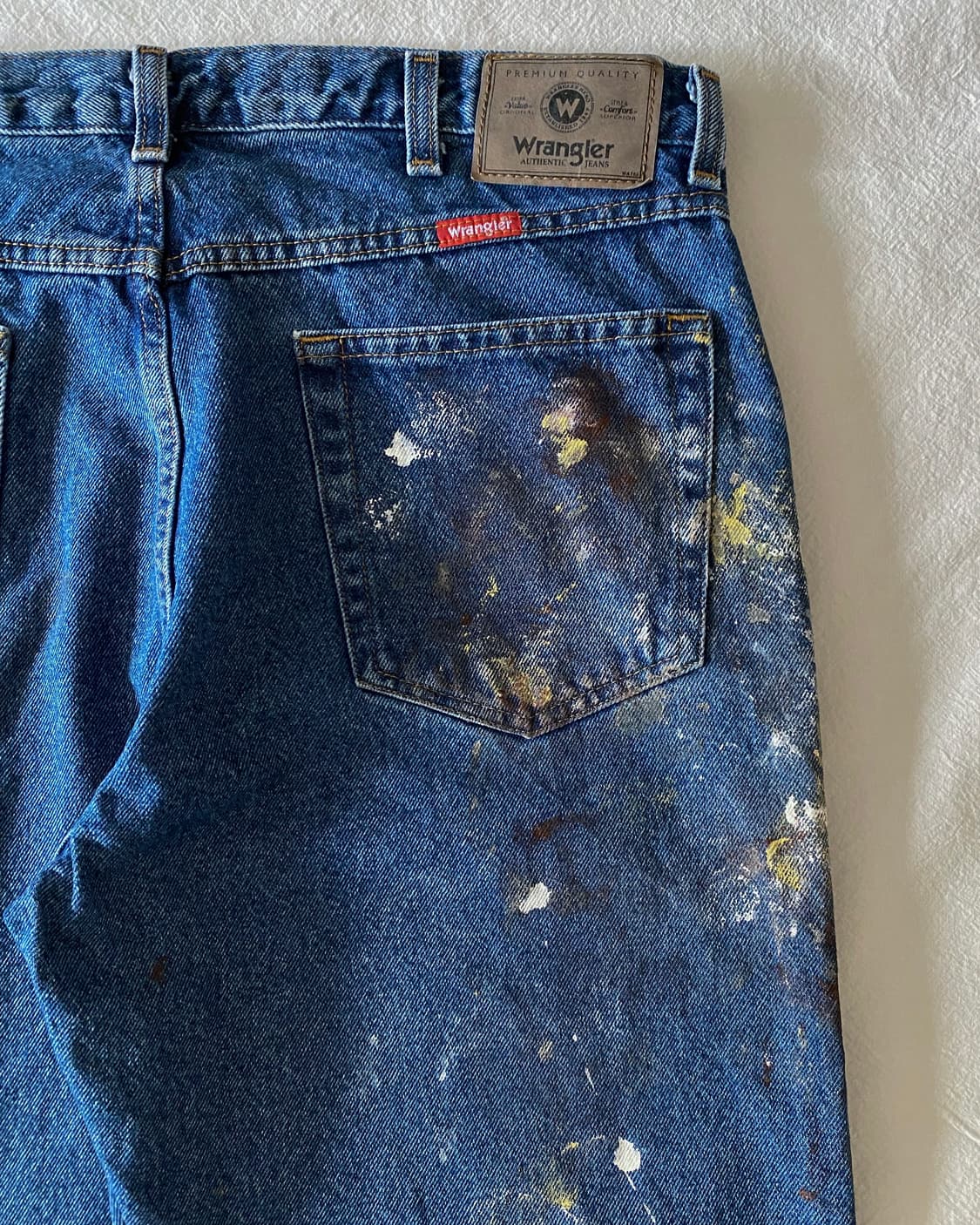 랭글러 페인팅 데님 팬츠 상품이미지7