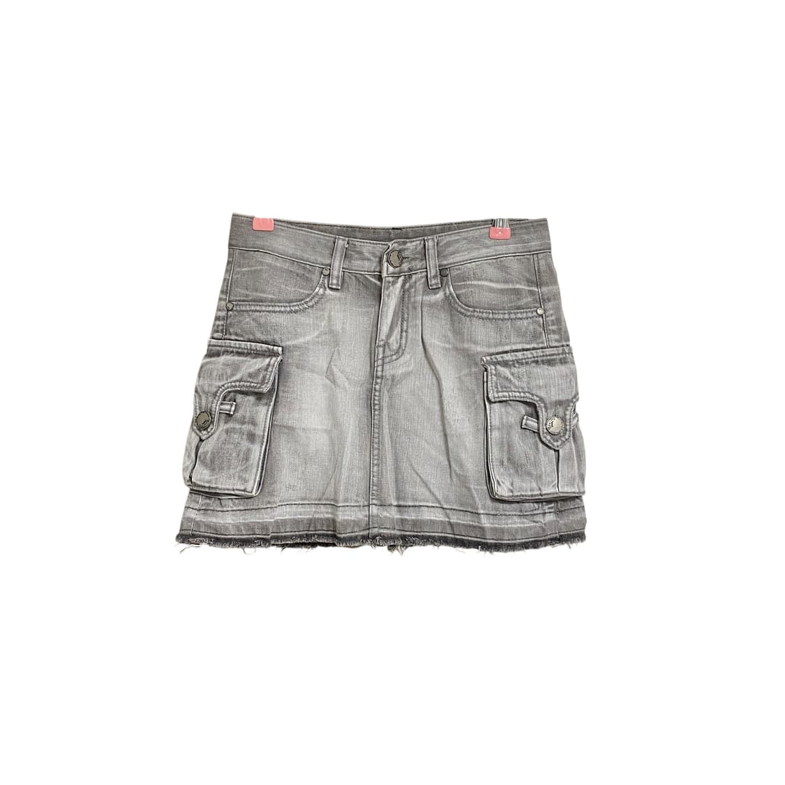 Gray washing western cargo skirt 상품이미지1