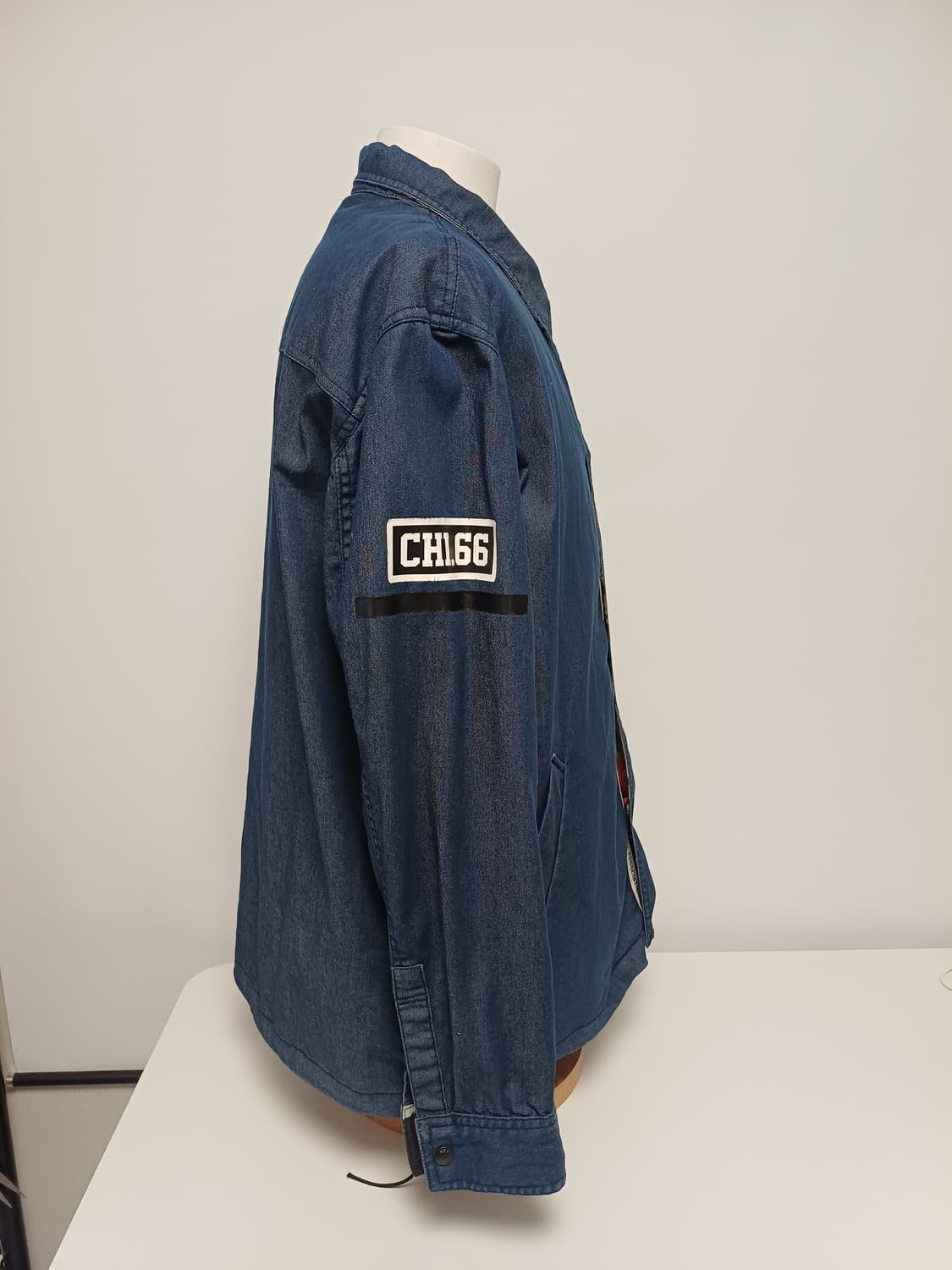 [XL] NBA 시카고 불스 다크 인디고 데님 코치 자켓(트로피컬 안감) 상품이미지2