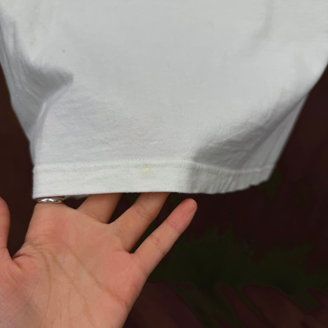 폴로 진스 코튼 반팔 티셔츠 로고 프린팅 라운드넥 디테일 화이트 상품이미지7