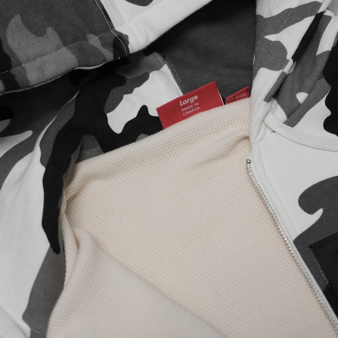 [L] 슈프림 아크 써멀 라인드 집업 후드 스노우 카모 상품이미지3