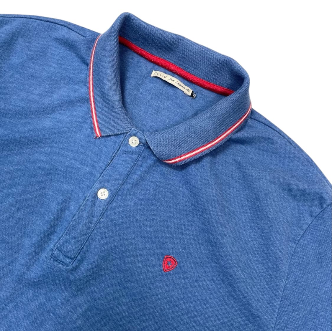 셀리오 Celio 블루 자수로고 반팔 카라티 XXL 상품이미지2