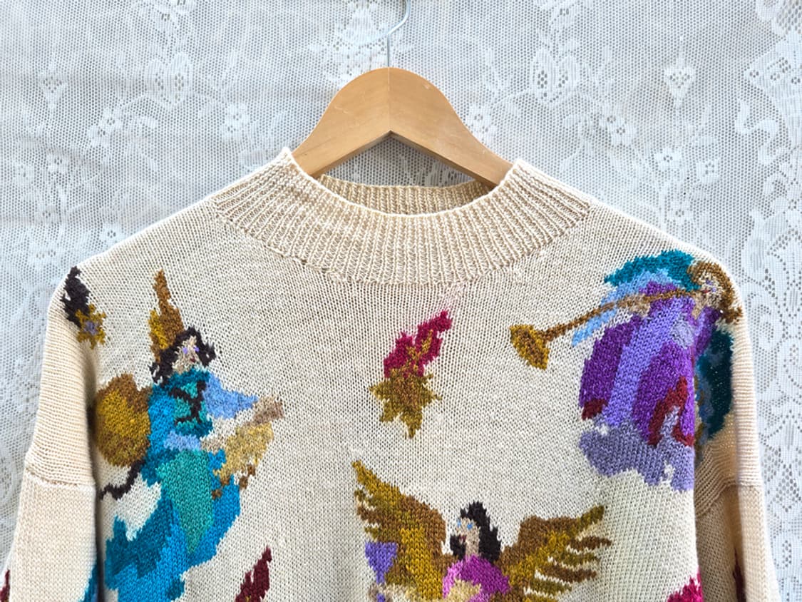 80s 핸드메이드 니트 (made in u.k) 상품이미지2