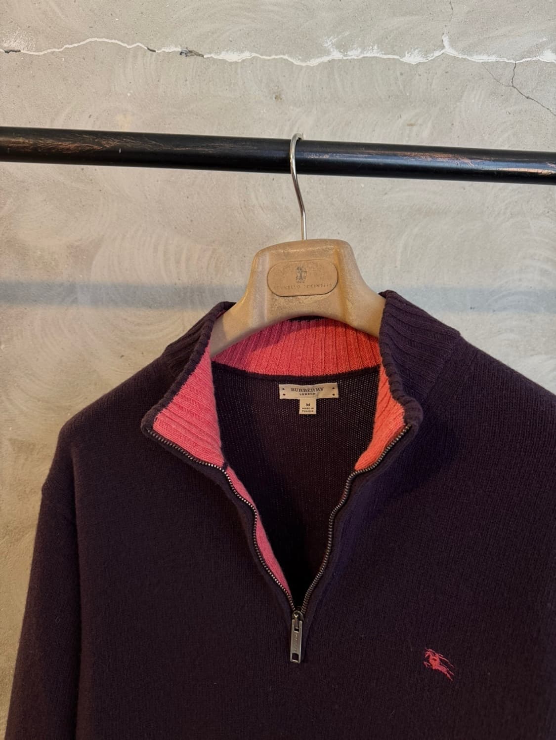 버버리 짚업 니트 100 상품이미지2