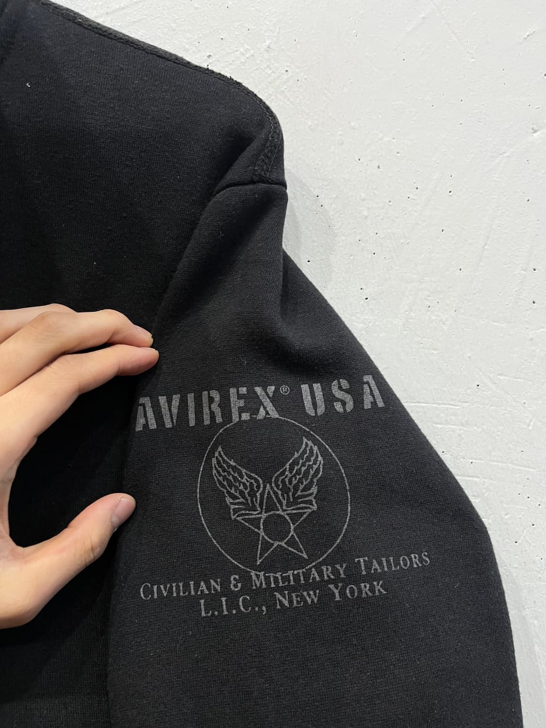 AVIREX 아비렉스 밀리터리 스웻 집업 L 상품이미지3