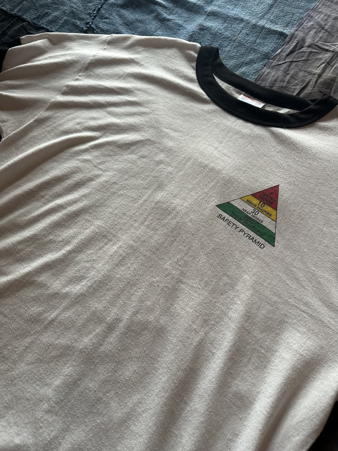 90s USA Vintage Hanes Ringer T Shirt 상품이미지3