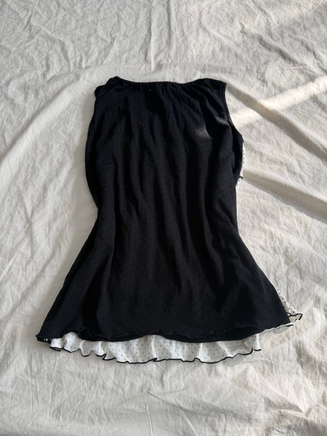 러블리 긱시크 도트 캉캉 슬리브리스 (새상품) 상품이미지5