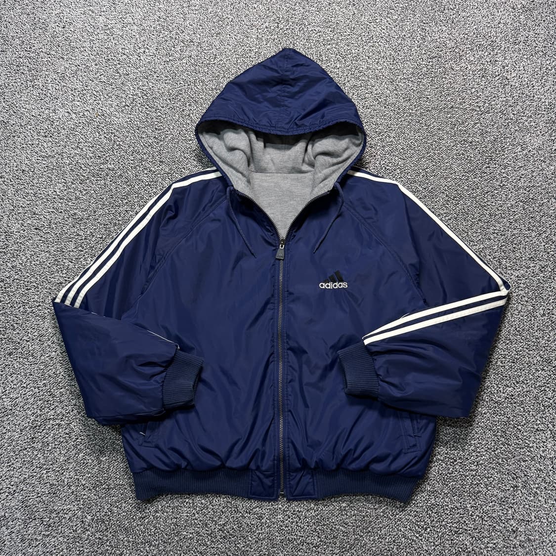 아디다스 양면 리버시블 올드스쿨 오버핏 코튼&바람막이 자켓 :) 상품이미지4