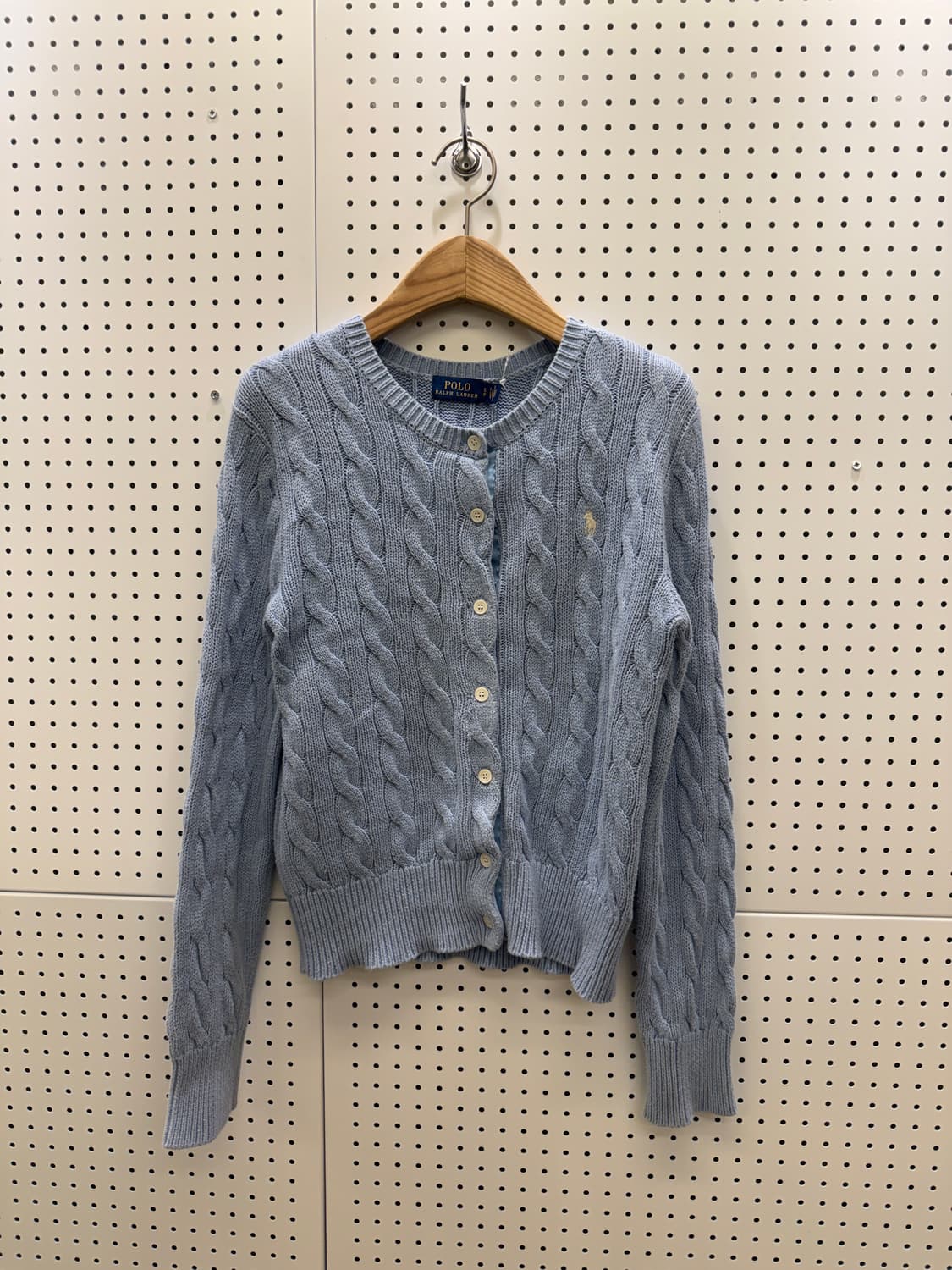 폴로 랄프로렌 신혈 포니 라운드넥 케이블 가디건 U318 상품이미지2