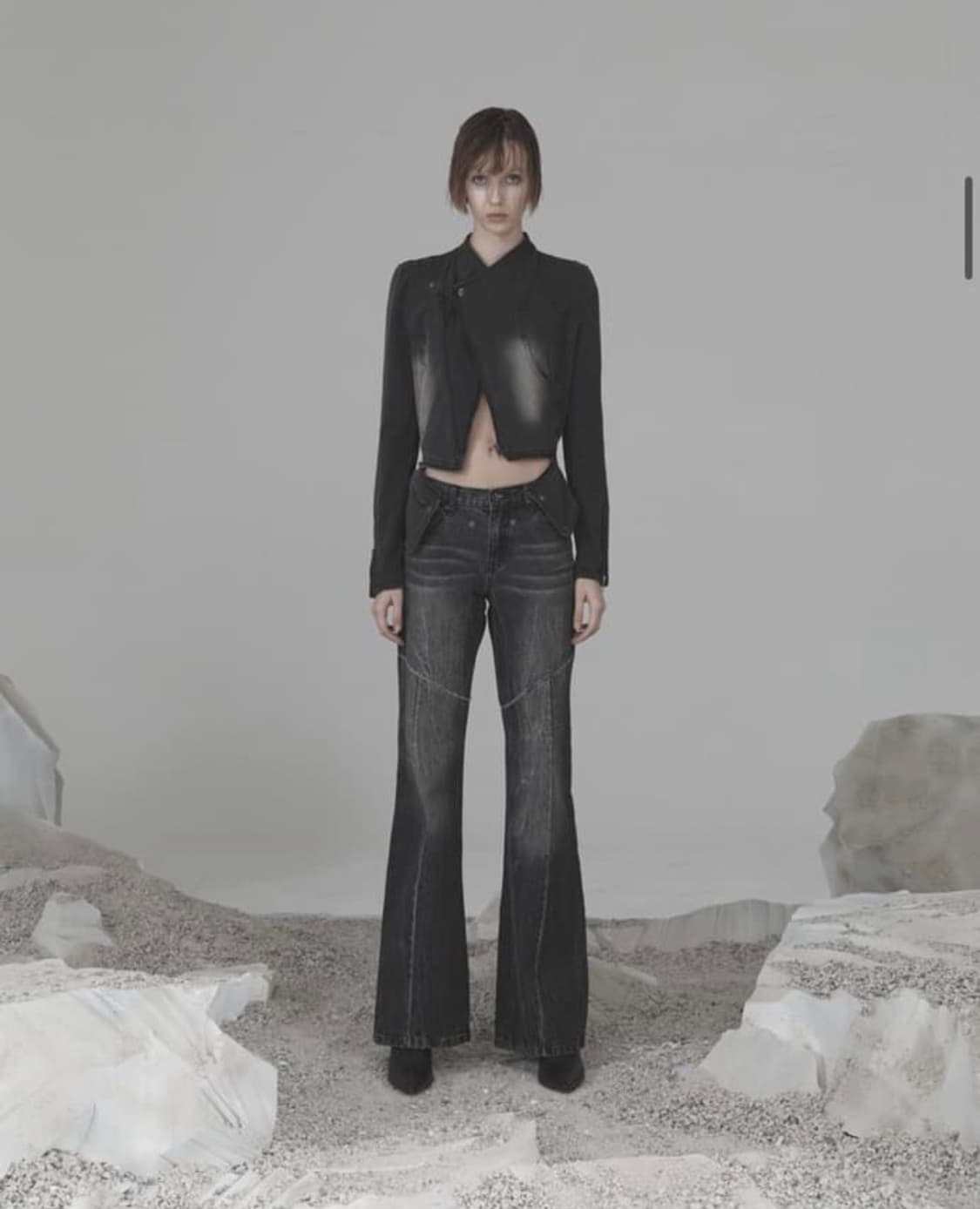 오호스 데님 부츠컷 팬츠 상품이미지1