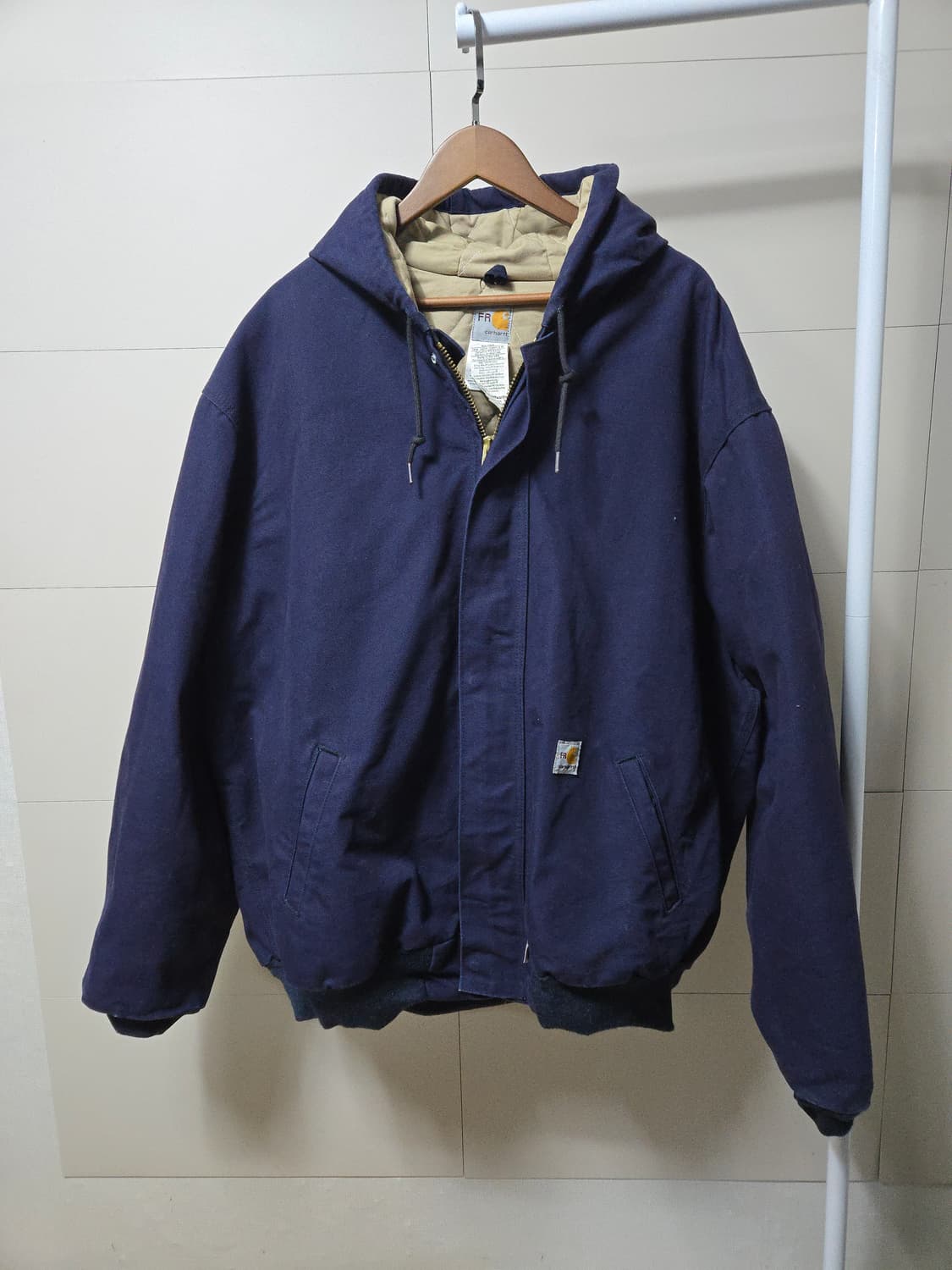 빅사이즈) 칼하트 USA fr 방염 & 안감 퀼팅 후드 자켓 3XL 상품이미지2