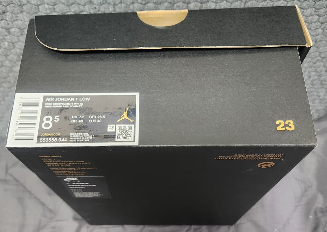 [정품]에어조던1로우IRON그레이/서밋 화이트 265~270 새상품 상품이미지6