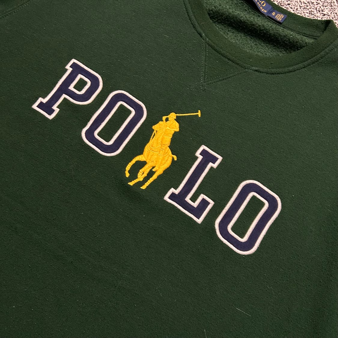 폴로 랄프로렌(POLO RalphLauren) 그린 스펠로고 맨투맨 상품이미지3
