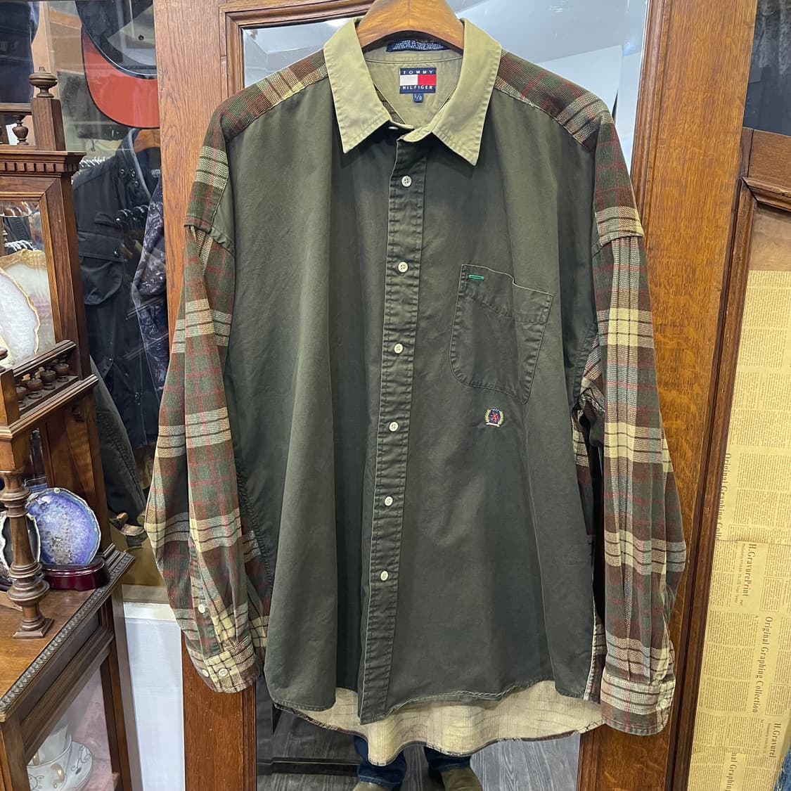90's 타미 힐피커 멀티셔츠 상품이미지1