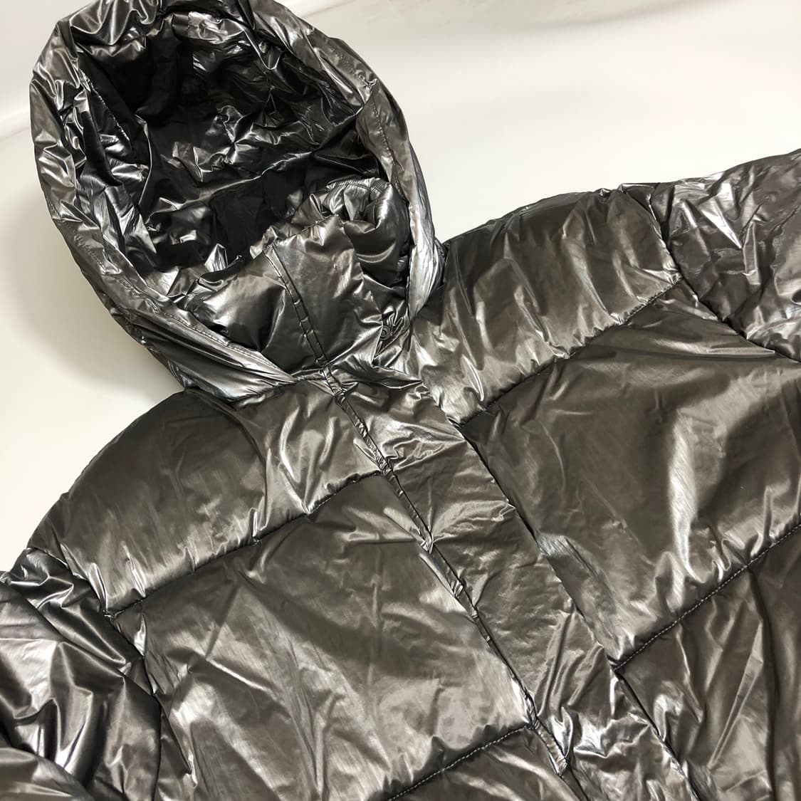 자라 글로시 윈드프로텍션 크롭 패딩 s 상품이미지3