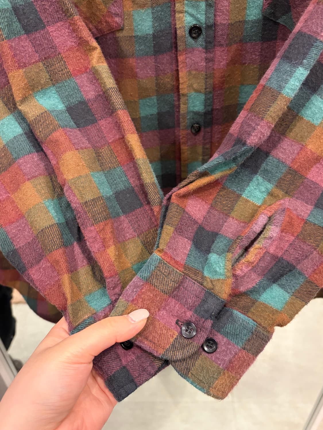 90s Dickies 디키즈 플란넬 체크 셔츠 상품이미지4