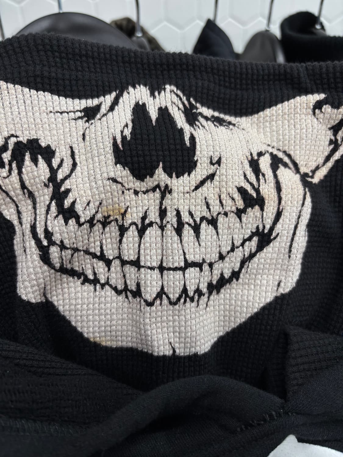 밴슨 레더 본 후드티 상품이미지7