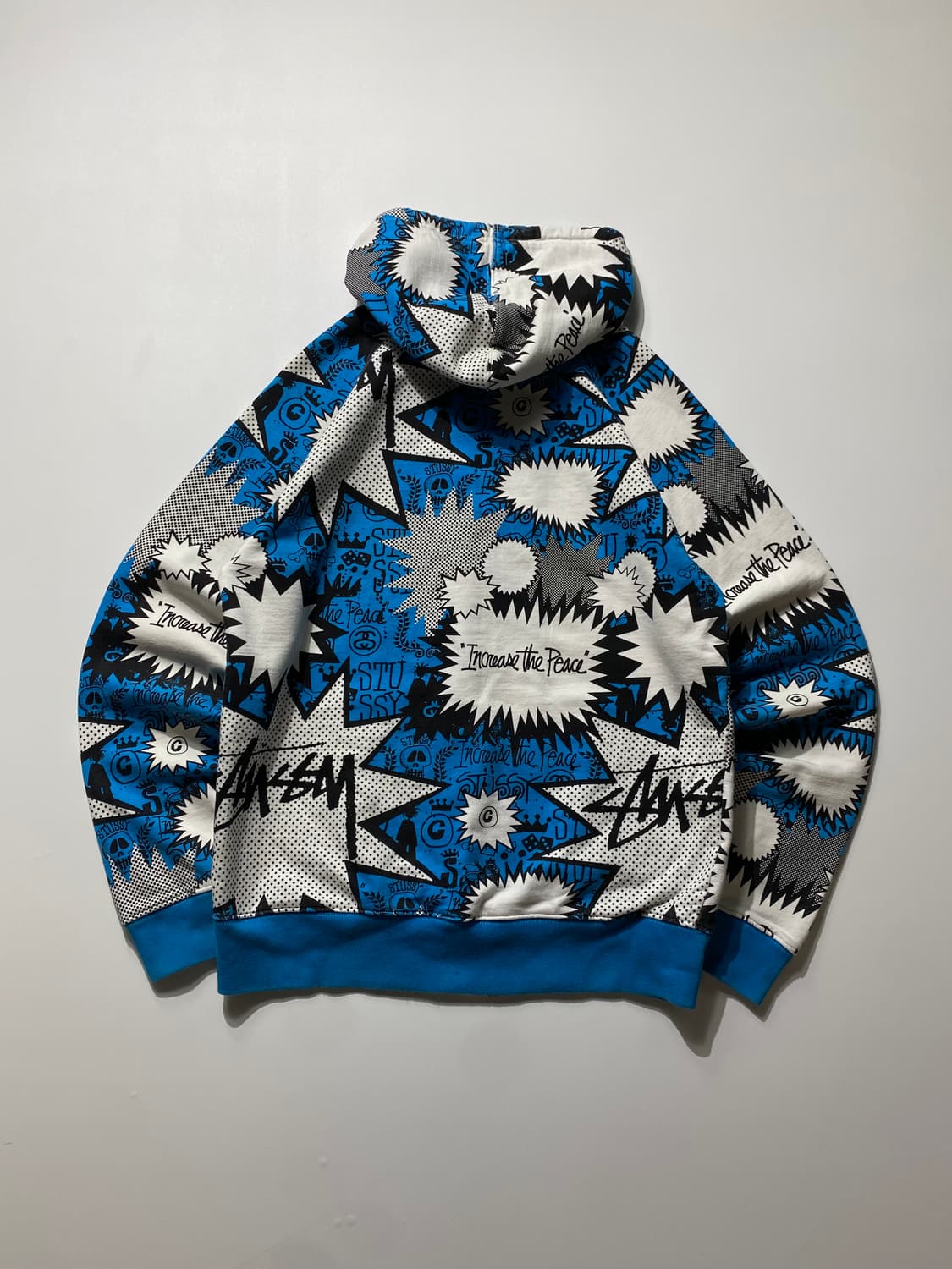 [M] 00s Stussy 스투시 카툰 그래픽 후드 집업 상품이미지7