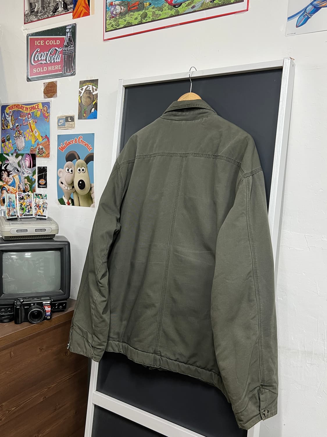 Messino Vintage 빈티지 올리브 카키 워크 자켓 상품이미지8